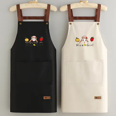 Grembiule Da Cucina Impermeabile E Resistente All'Olio Con Tasche Asciugamano Cinghie Regolabili Grembiule Da Lavoro Per Donne Uomini