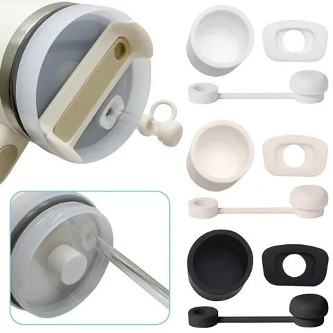 Silikon Auslaufsicher Stopper Set Für Becher Strohhalm Abdeckung Staubdicht Auslaufsicher Wiederverwendbare Dichtungsstopfen Küchenzubehör