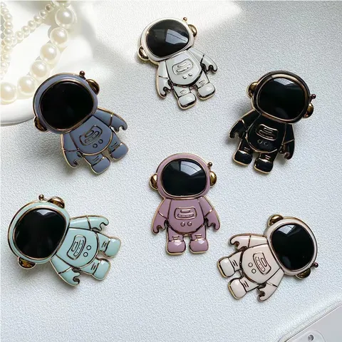 3D Cartoon Astronaut Handyhalterung Kreative Kreativ Klappbar Klebrig Handy Ständer Süß Raumfahrer Desktop Handy Griff Halter