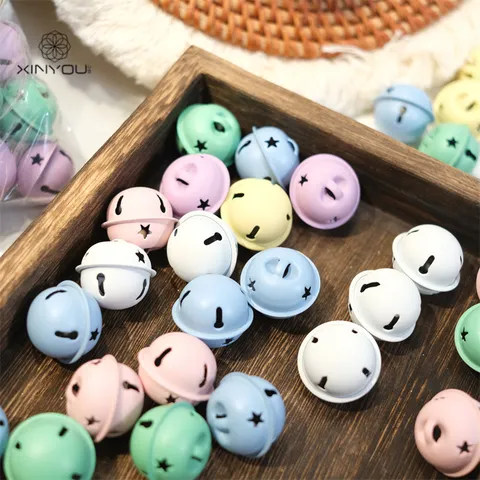 Matte Macaron Stern Metall Glocken Weihnachtsbaum Geschenkbox Hängende Ornamente Feiertag Party Dekor Bastelbedarf
