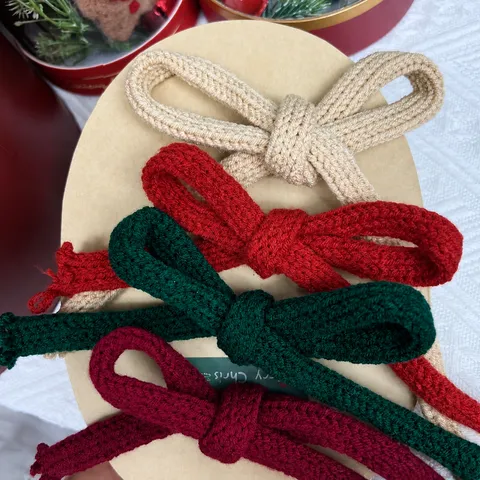 Weihnachten Gewebtes Band Stoff Band Schleifen Für Geschenkverpackung Weihnachtsbaum Dekor DIY Handwerk Blumenladen Verpackung
