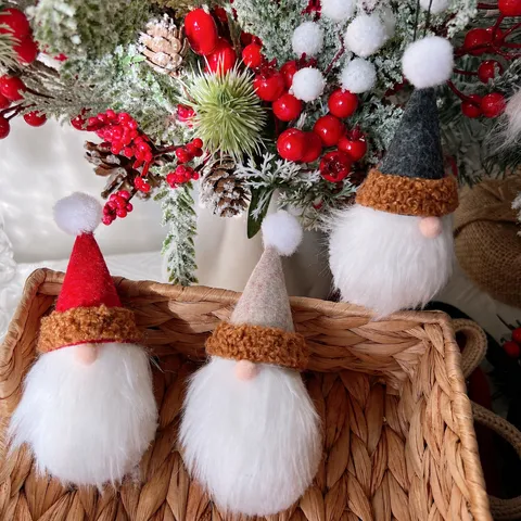 Weihnachten Vliesstoff Schneemann Hut Anhänger Weihnachtsbaum Hängende Dekoration Feiertag Geschenkbox Zubehör