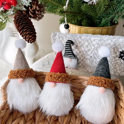 Weihnachten Vliesstoff Schneemann Hut Anhänger Weihnachtsbaum Hängende Dekoration Feiertag Geschenkbox Zubehör