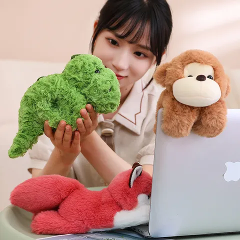 Cute Cartoon Animal Slap Bracelet Plush Toy Soft Stuffed Doll Kids Hand Ring Creative Gift