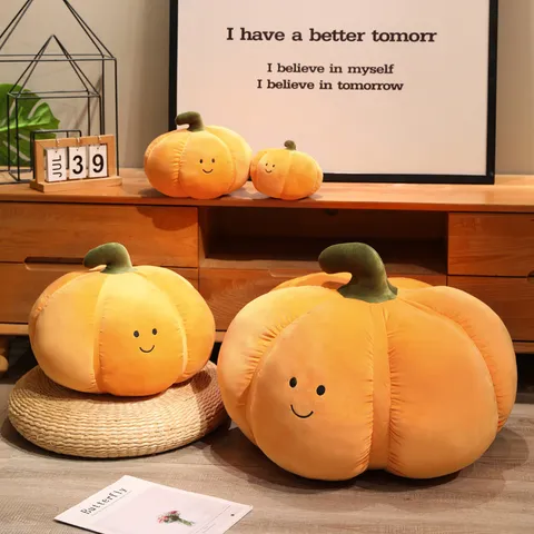 Halloween Kürbis Plüsch Kissen Spielzeug Süße Gekuschelte Weiche Kissen Neuheit Heimdekoration Festival Geschenk Für Kinder Mädchen