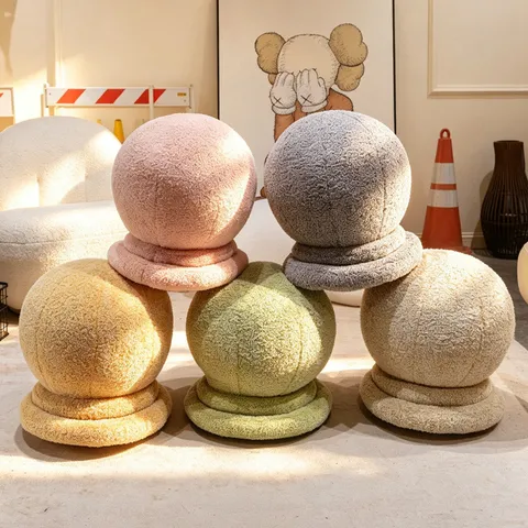 Cuscino Peluche Molo Pietra Simulato Giocattolo Peluche Carino Cilindro Ringhiera Strada Cuscino Morbido Arredamento Casa