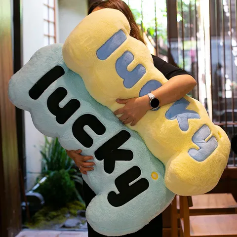 Creative Letter Long Plush Pillow Nordic Style Stuffed Sofa Cushion Soft Body Pillow For Living Room Bedroom