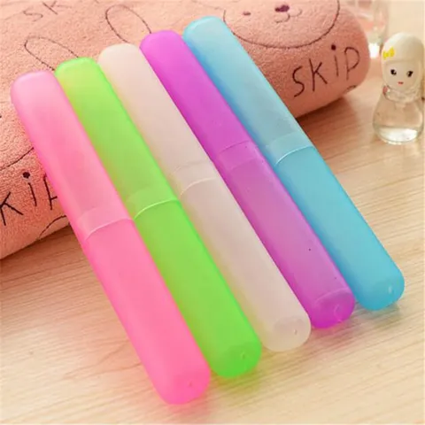 Scatola Portaspazzolino Portatile da Viaggio Custodia per Conservare Dentifricio in Plastica Contenitore Organizer per Collutorio da Esterno