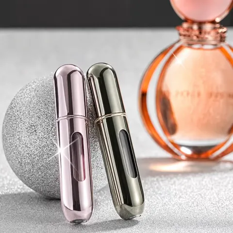 Atomiseur de Parfum Rechargeable Portable Voyage Mini Pompe Flasque Vide Remplissage par le Bas Récipient Cosmétique