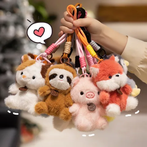 Carino Animale Peluche Ciondolo Bambola Cartoon Profumata Morbido Giocattolo di Peluche Borsa Ornamento Sospeso Regalo di Compleanno Per Ragazze