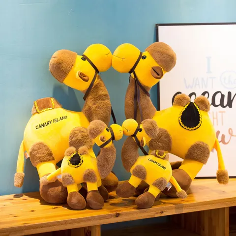 Simulation Desert Camel Plush Toy Stuffed Animal Doll Soft Short Plush PP Cotton Cute Home Decor Gift