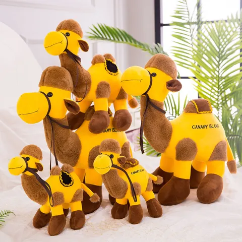 Simulation Desert Camel Plush Toy Stuffed Animal Doll Soft Short Plush PP Cotton Cute Home Decor Gift