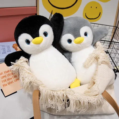 Cute Colorful Glowing Penguin Plush Toy Stuffed Doll LED Light Up Animal Pillow Soft Fluffy Kids Gift Home Decor