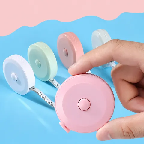 Mini Portable Tape Measure Retractable Soft Ruler For Body Measuring Plastic Cute Macaron Color Sewing Tailor Tool