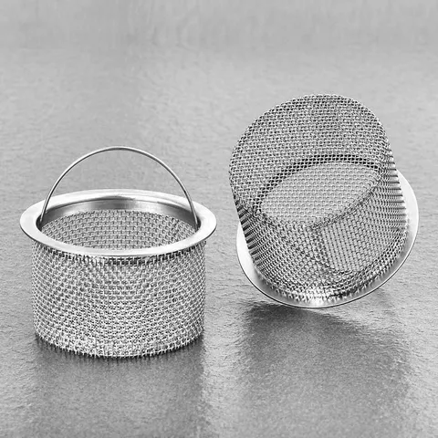 Stainless Steel Kitchen Sink Strainer Basket Anti-Clogging Drain Filter With Handle For Vegetable Basin Washbasin