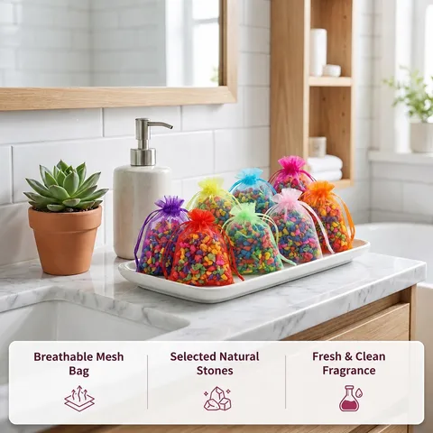 Ethnic Style Handmade Drawstring Scented Sachet Bag Corn Cob Deodorizing Air Freshener For Wardrobe Car Home