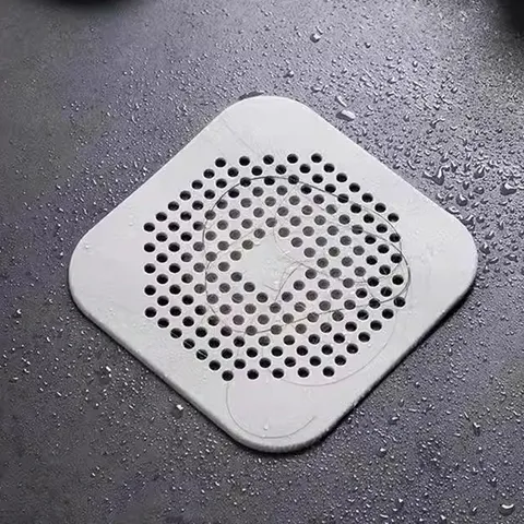 Silicone Sink Drain Mat Multi-Hole Anti-Clogging Hair Filter Pad For Kitchen Bathroom Sink Floor Drain Cover Home Utility