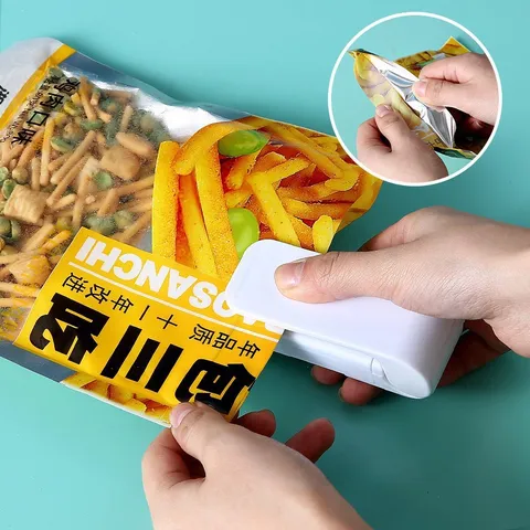 Mini Portable Plastic Bag Sealer Handheld Heat Seal Machine Snack Food Saver