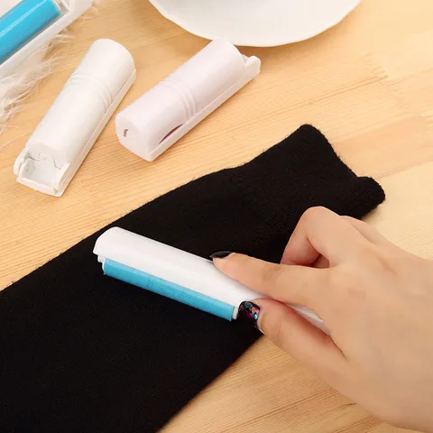 Portable Washable Foldable Lint Roller Clothes Dust Hair Remover Plastic Reusable Sticky Roller For Home Daily Cleaning