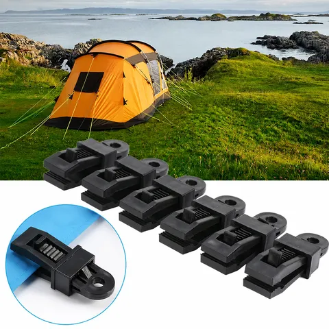 Outdoor Camping Tent Plastic Clip Wind Rope Fixed Clamps Sunshade Canopy Accessories Heavy Duty Tarp Clip