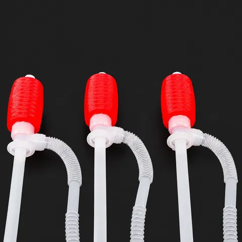 Manual Car Oil Transfer Pump Plastic Siphon Hand Pump Fuel Gas Liquid Extraction Tube For Motorcycle Vehicle Tool
