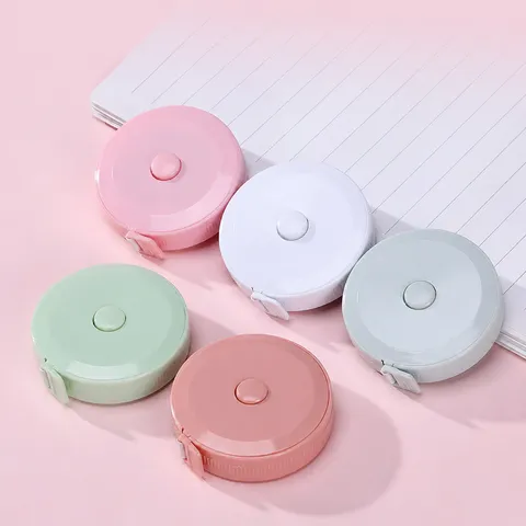 Mini Portable Tape Measure Retractable Soft Ruler For Body Measuring Plastic Cute Macaron Color Sewing Tailor Tool