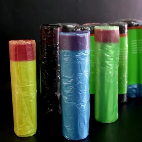 Bolsas de Basura con Cordón Bolsas de Basura de Plástico Grueso Cierre Automático para Cocina Hogar Limpieza Diaria