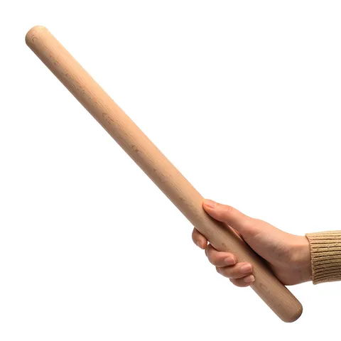 Rouleau à Pâtisserie en Bois de Hêtre Naturel Outil de Cuisine Non Peint Bâton de Rouleau de Pâte pour Pâtisserie Maison