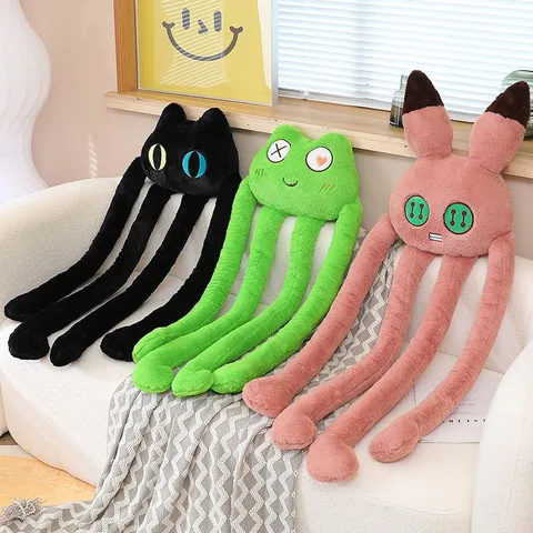 Divertente Giocattolo di Peluche di Polpo a Gambe Lunghe Peluche Morbido Mostro Tentacolo Cuscino