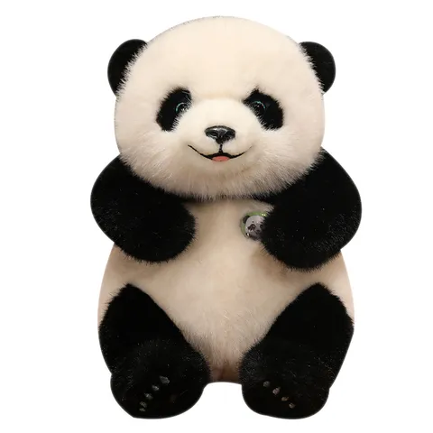 Peluche Panda Gigante Simpatico Animale Imbottito Morbido Cuscino da Abbraccio Bambola Cartoon Giocattolo Animale Simulazione Regalo Compleanno per Bambini Ragazze