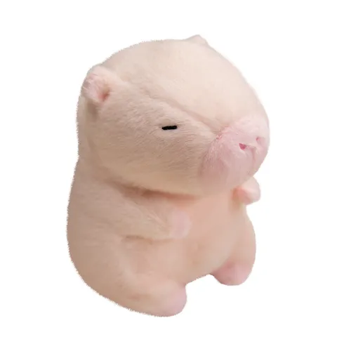 Cute Capybara Plush Toy Glowing LED Stuffed Animal Soft Mink Fleece Doll Night Light Kids Gift Home Decor