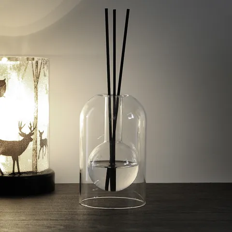 Modern Minimalist Glass Aromatherapy Diffuser Bottle Transparent Essential Oil Diffuser For Home Office Desktop Decoration