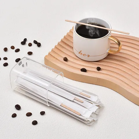 Bâtonnets Mélangeurs à Café en Bois Jetables Agitateur de Boisson en Bouleau Naturel Pour Boissons Chaudes Lait Café Thé Cuisine Bar