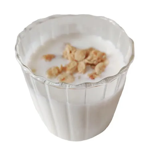Klares Hohes Borosilikatglas Becher Vertikal Gestreifter Ripple Milch Saft Becher Hitzebeständiges Trinkglas