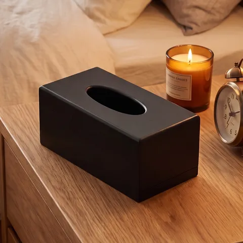 Nordic Minimalist Wooden Tissue Box Desktop Napkin Holder Storage Box for Home Office Hotel Restaurant