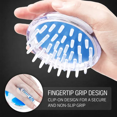 Silicone Scalp Massager Shampoo Brush Soft Hair Scrubber Scalp Exfoliator Hair Growth Bath Shower Brush For Head Care
