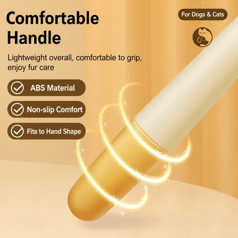 Pet Grooming Brush Cat Hair Remover Slicker Brush Self-Cleaning Dog Comb for Loose Undercoat Tangles Pet Supplies