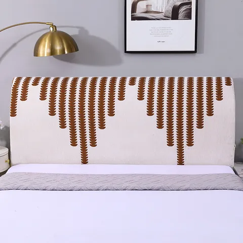 Copritestata per Letto Elastico Protezione Antipolvere Moderno Minimalista Motivo a Foglie Per Camera da Letto Decorazione