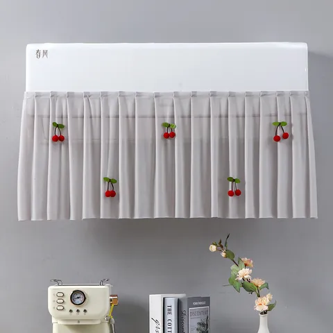 Baby Anti Direct Blowing Air Conditioner Cover Dustproof Curtain Fresh Style Polyester Home Bedroom Indoor Decor