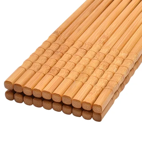 Natural Bamboo Chopsticks Carbonized Flower Vase Chopsticks Reusable Household Dinnerware Set For Home Restaurant Kitchen