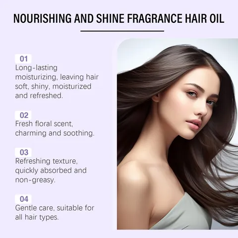 Huile Essentielle Capillaire Parfumée Pack Mixte Portable Nourrissant Anti-Frisottis Traitement Liquide