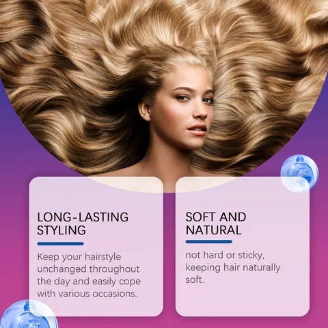 Professional Hair Mousse Volumizing Styling Foam Lightweight Matte Finish Air Cushion Long Lasting Hold For All Hair Types