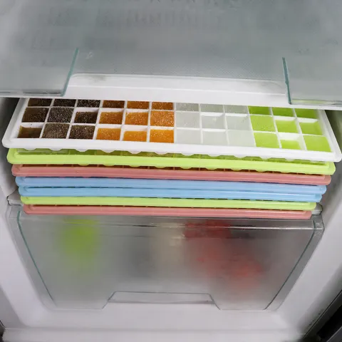 Commercial Refrigerator Ice Cube Mold 96 Grid Diamond Ice Tray Multi-Layer Sealed Storage Box Kitchen Tool