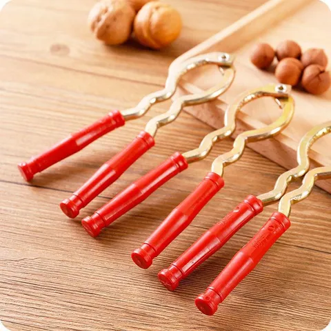 Stainless Steel Walnut Cracker Heavy Duty Nut Pliers Pecan Sheller Ergonomic Handle Kitchen Tool Opener