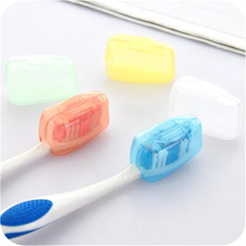 Portable Travel Toothbrush Head Cover Plastic Dustproof Protective Case Portable Toothbrush Cap Daily Accessories