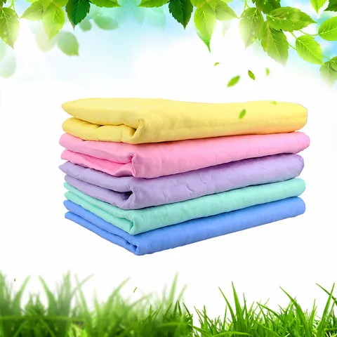 Car Wash Towel PVA Synthetic Chamois Cloth Pet Hair Drying Towel Multipurpose Cleaning Cloth For Auto Glass