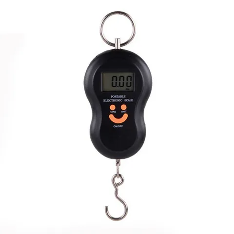 Portable Electronic Digital Handheld Luggage Scale With Stainless Steel Hook And LCD Display For Home Travel Use