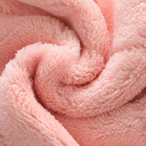 Double Sided Coral Fleece Cleaning Cloth Household Absorbent Dish Cloth Kitchen Cleaning Microfiber Rag
