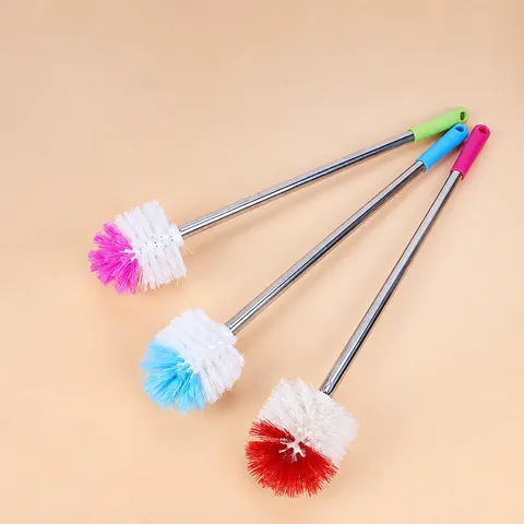 Long Handle Toilet Brush Set Stainless Steel Cleaning Brush Bathroom Toilet Bowl Scrubber Cleaning Tool For Home
