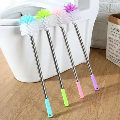 Long Handle Toilet Brush Set Stainless Steel Cleaning Brush Bathroom Toilet Bowl Scrubber Cleaning Tool For Home